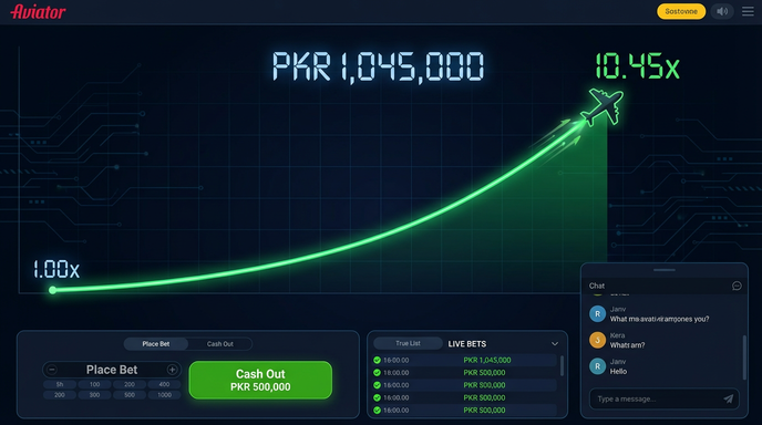 Main screen of gameistan pkr aviator page for PK players - 4